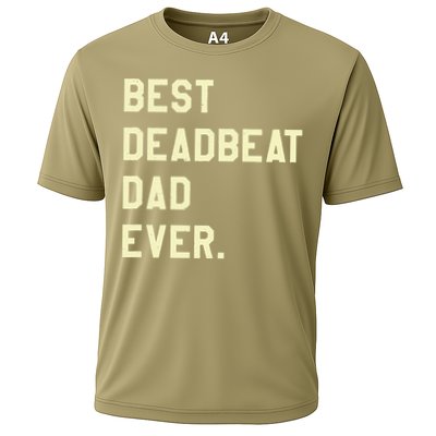Best Deadbeat Dad Ever Novelty Gag Joke Father Cooling Performance Crew T-Shirt