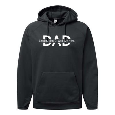 Blessed Dad Daddy Cross Christian Religious Fathers Day Performance Fleece Hoodie