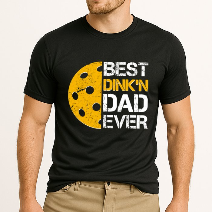 Best Dinkn Dad Ever Pickle Ball Cooling Performance Crew T-Shirt