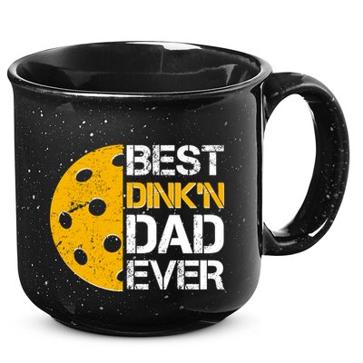 Best Dinkn Dad Ever Pickle Ball 15oz Campfire Ceramic Mug