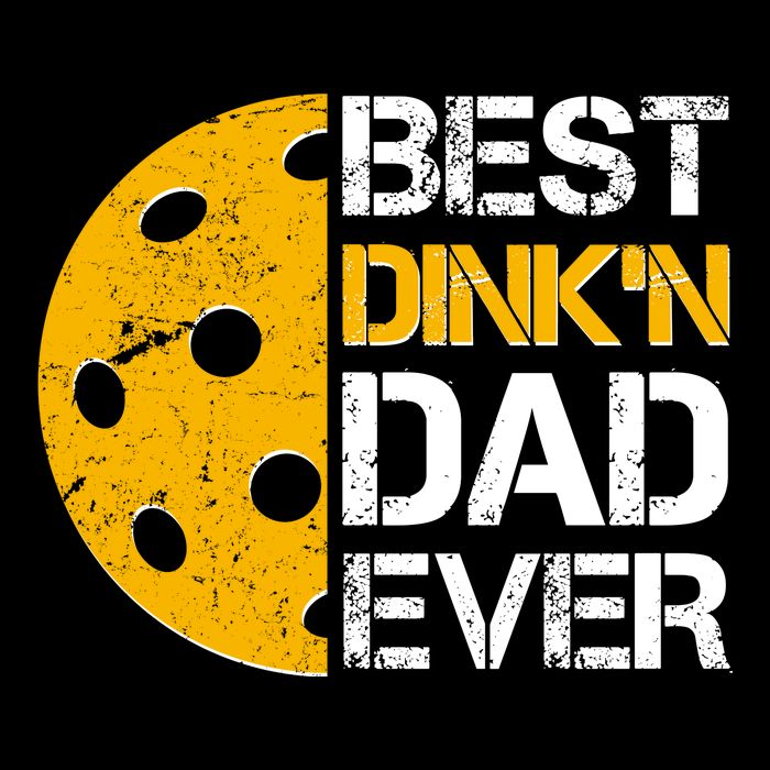 Best Dinkn Dad Ever Pickle Ball Tie-Dye T-Shirt