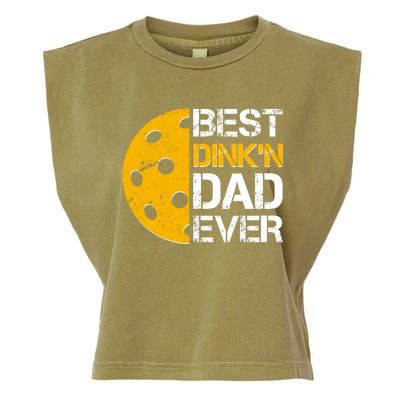 Best Dinkn Dad Ever Pickle Ball Garment-Dyed Women's Muscle Tee