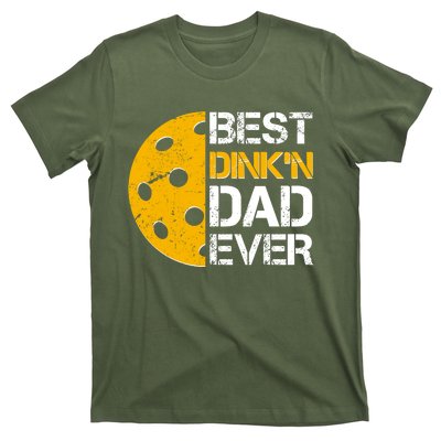 Best Dinkn Dad Ever Pickle Ball T-Shirt