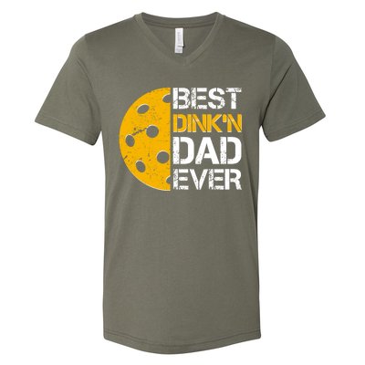 Best Dinkn Dad Ever Pickle Ball V-Neck T-Shirt