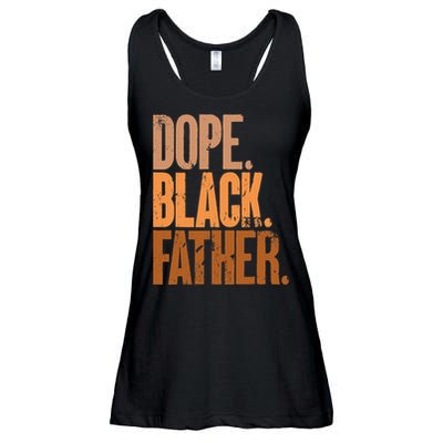 Black Dad Dope Black Father Fathers Day Ladies Essential Flowy Tank