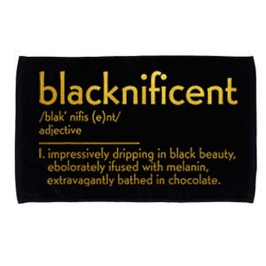 Blacknificent Dictionary Definition Black History Month Microfiber Hand Towel