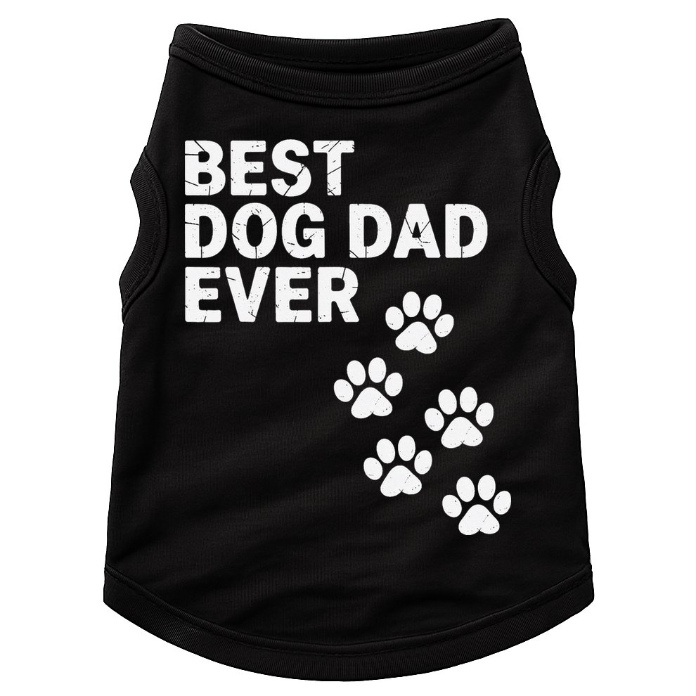 Best Dog Dad Ever Present For Fathers Day Doggie Tank