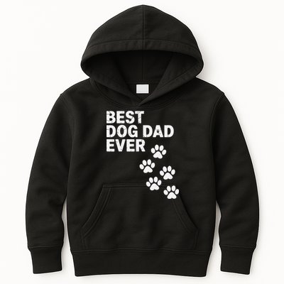 Best Dog Dad Ever Present For Fathers Day Kids Hoodie