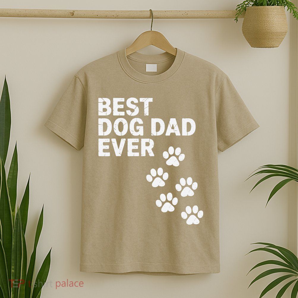 Best Dog Dad Ever Present For Fathers Day T-Shirt