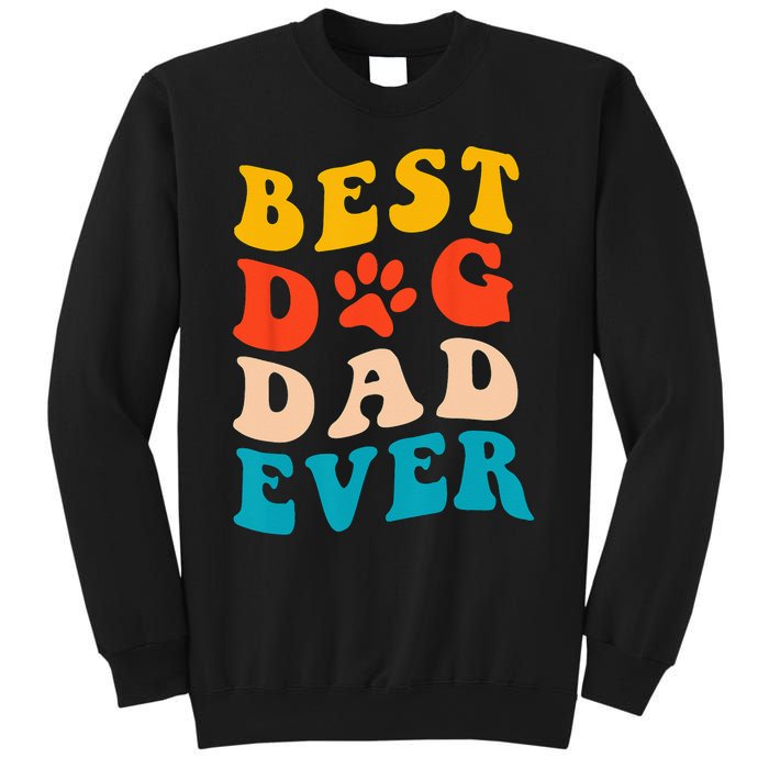 Best Dog Dad Ever Fathers Day Dog Dad Retro Vintage Sweatshirt