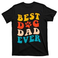 Best Dog Dad Ever Fathers Day Dog Dad Retro Vintage T-Shirt