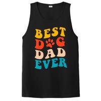 Best Dog Dad Ever Fathers Day Dog Dad Retro Vintage PosiCharge Competitor Tank