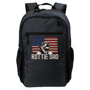 Best Dog Dad Ever American Flag Rottie Dad Daily Commute Backpack