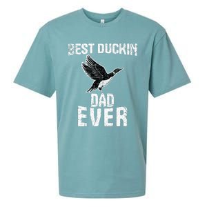 Best Ducking Dad Ever Duck Waterfowl Hunting Funny Sueded Cloud Jersey T-Shirt