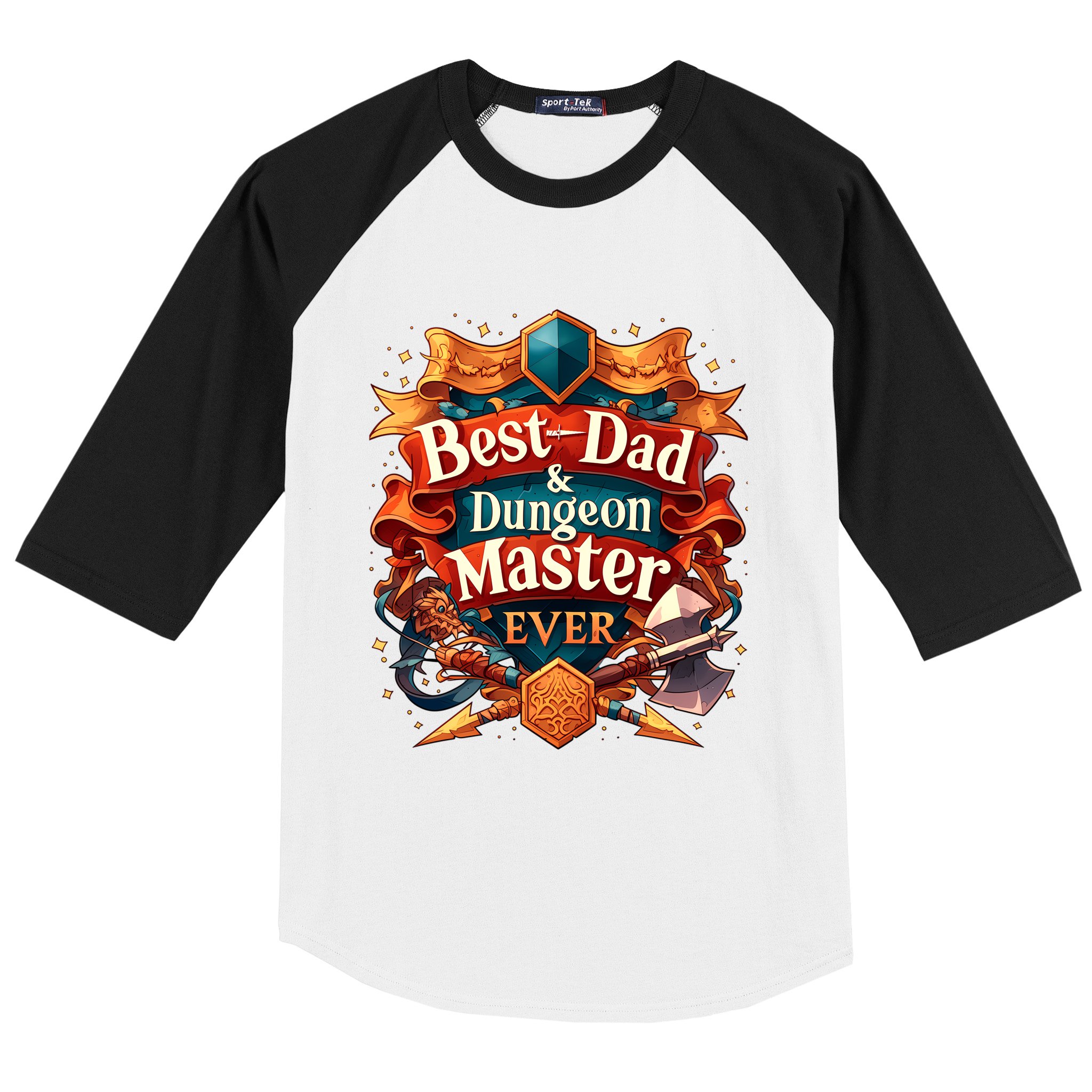 Best Dad Dungeon Master Ever Baseball Sleeve Shirt