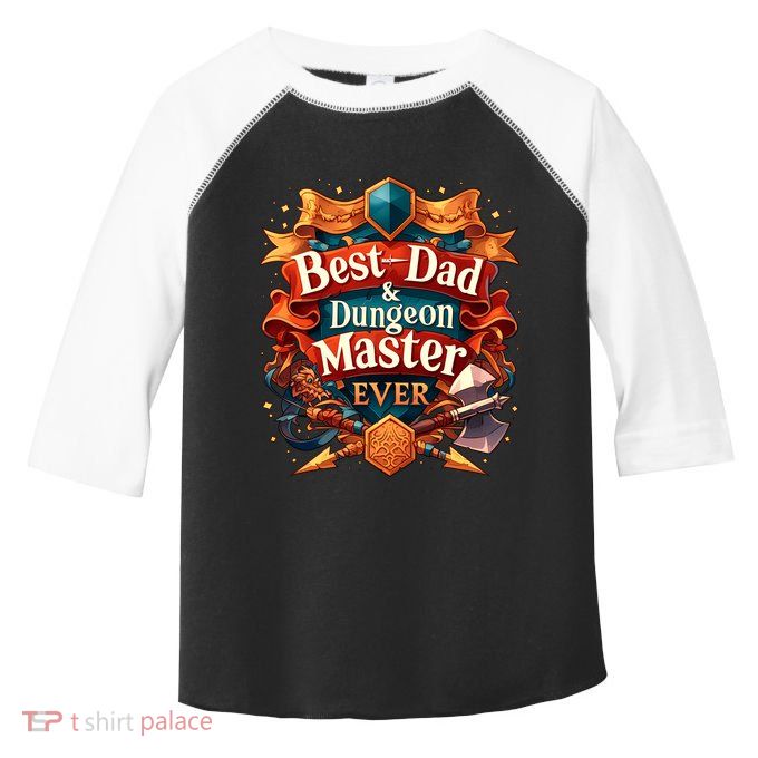 Best Dad Dungeon Master Ever Toddler Fine Jersey T-Shirt