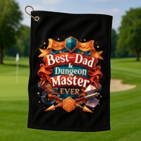 Best Dad Dungeon Master Ever Golf Towel