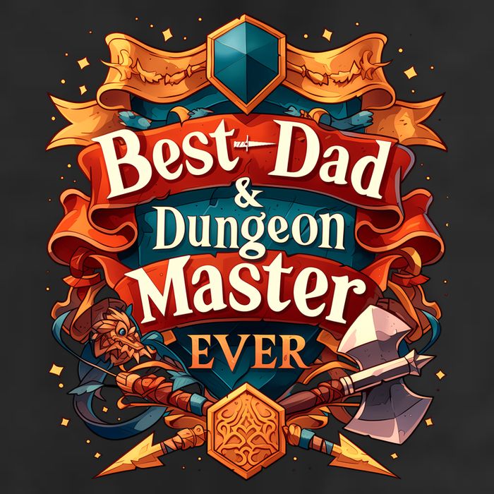 Best Dad Dungeon Master Ever Golf Towel