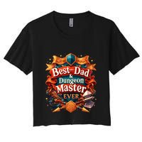 Best Dad Dungeon Master Ever Women's Crop Top Tee