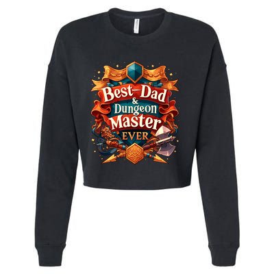 Best Dad Dungeon Master Ever Cropped Pullover Crew