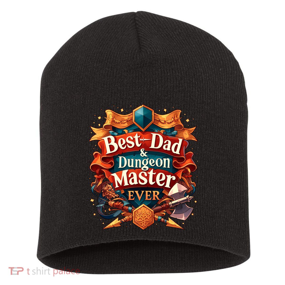 Best Dad Dungeon Master Ever Short Acrylic Beanie