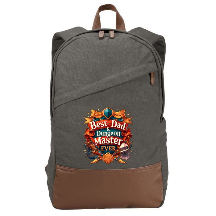 Best Dad Dungeon Master Ever Cotton Canvas Backpack