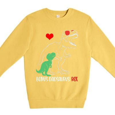 Bonus Dadsaurus Daddy Rex Autism Awareness Proud Dad Cute Gift Premium Crewneck Sweatshirt