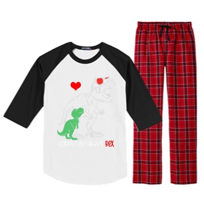 Bonus Dadsaurus Daddy Rex Autism Awareness Proud Dad Cute Gift Raglan Sleeve Pajama Set