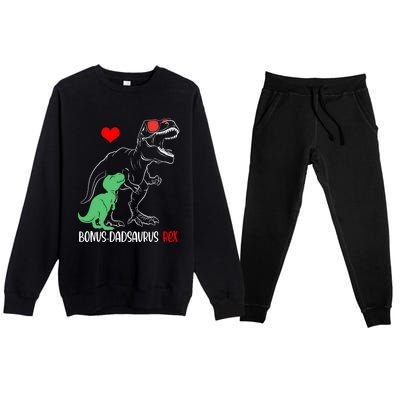 Bonus Dadsaurus Daddy Rex Autism Awareness Proud Dad Cute Gift Premium Crewneck Sweatsuit Set