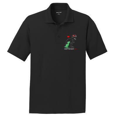 Bonus Dadsaurus Daddy Rex Autism Awareness Proud Dad Cute Gift PosiCharge RacerMesh Polo