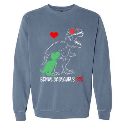 Bonus Dadsaurus Daddy Rex Autism Awareness Proud Dad Cute Gift Garment-Dyed Sweatshirt