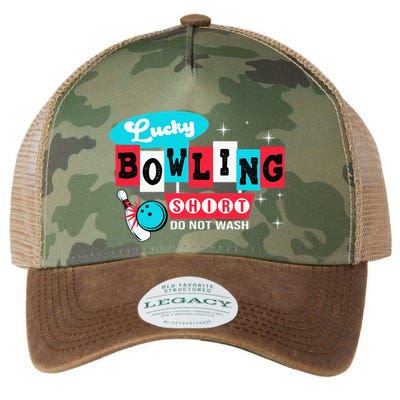 Bowling Design Do Not Wash This Is My Lucky Bowling Legacy Tie Dye Trucker Hat