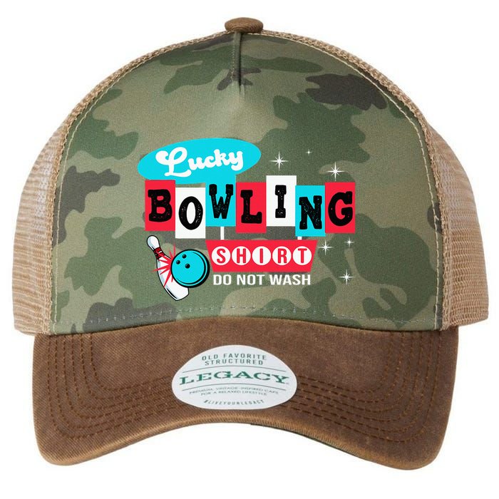 Bowling Design Do Not Wash This Is My Lucky Bowling Legacy Tie Dye Trucker Hat