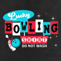 Bowling Design Do Not Wash This Is My Lucky Bowling 7 Panel Mesh Trucker Snapback Hat