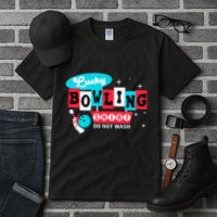 Bowling Design Do Not Wash This Is My Lucky Bowling Tall T-Shirt