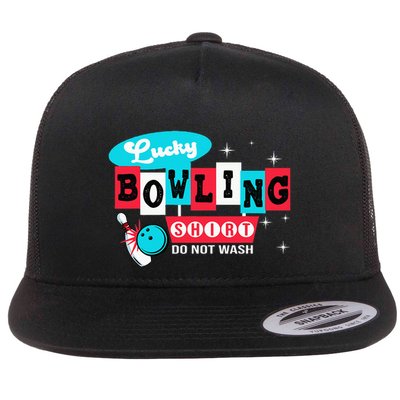 Bowling Design Do Not Wash This Is My Lucky Bowling Flatbill Hat