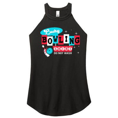 Bowling Design Do Not Wash This Is My Lucky Bowling Women’s Perfect Tri Rocker Tank