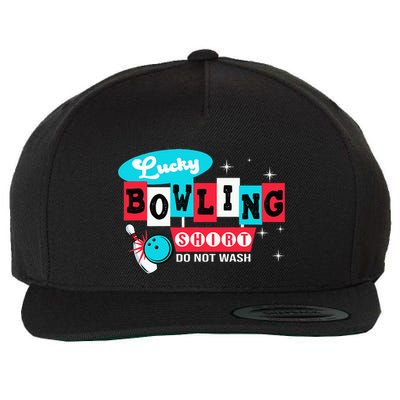 Bowling Design Do Not Wash This Is My Lucky Bowling Wool Snapback Cap