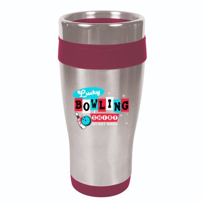 Bowling Design Do Not Wash This Is My Lucky Bowling 16oz Travel Tumbler