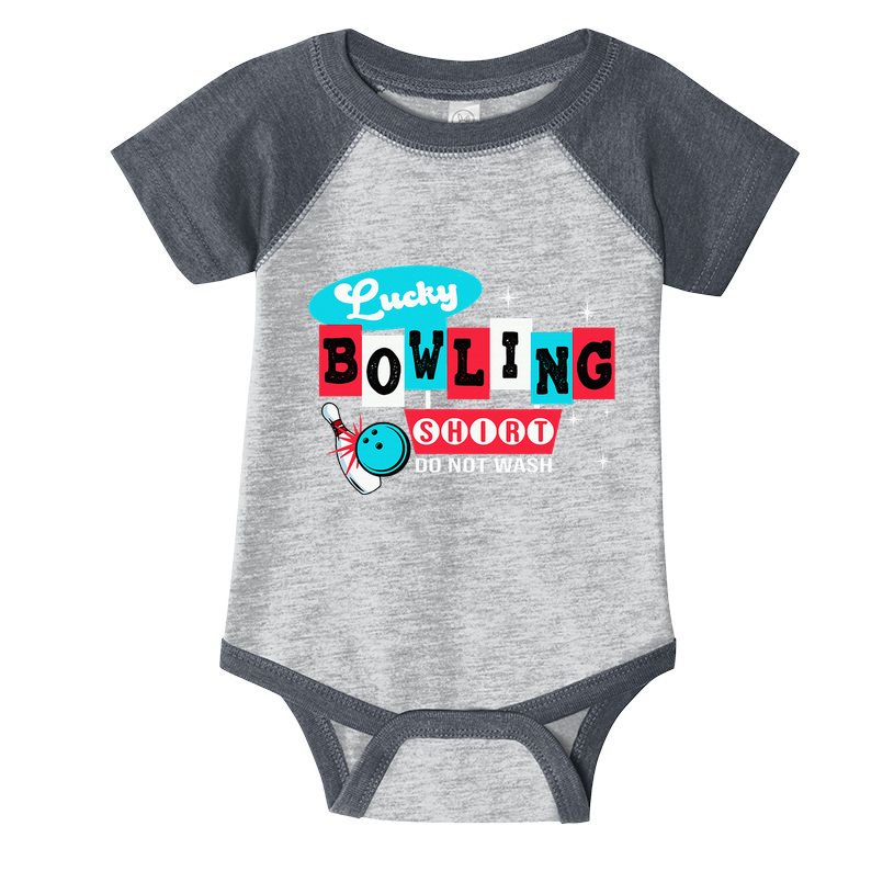 Bowling Design Do Not Wash This Is My Lucky Bowling Infant Baby Jersey Bodysuit