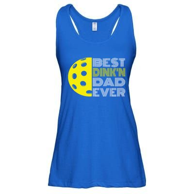 Best DinkN Dad Ever Pickleball Fun Fathers Day Cute Gift Ladies Essential Flowy Tank