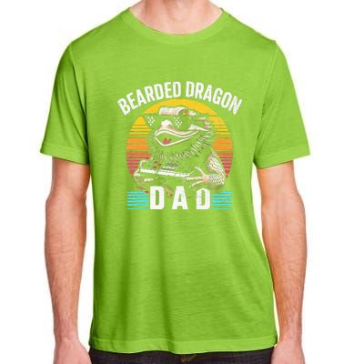 Bearded Dragon Dad Vintage Video Game Lizard Reptile Lover  Adult ChromaSoft Performance T-Shirt