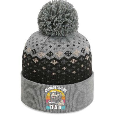 Bearded Dragon Dad Vintage Video Game Lizard Reptile Lover  The Baniff Cuffed Pom Beanie