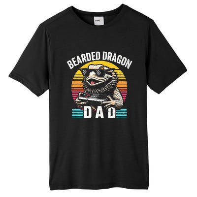 Bearded Dragon Dad Vintage Video Game Lizard Reptile Lover  Tall Fusion ChromaSoft Performance T-Shirt