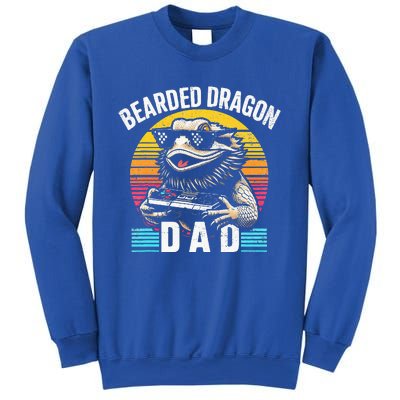 Bearded Dragon Dad Vintage Video Game Lizard Reptile Lover  Sweatshirt