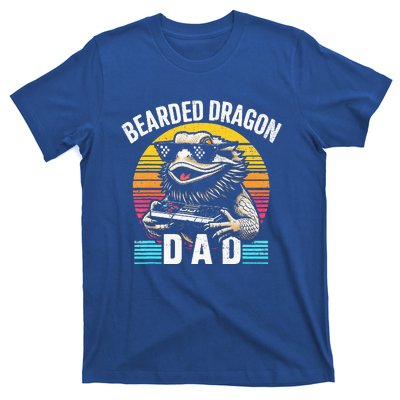 Bearded Dragon Dad Vintage Video Game Lizard Reptile Lover  T-Shirt