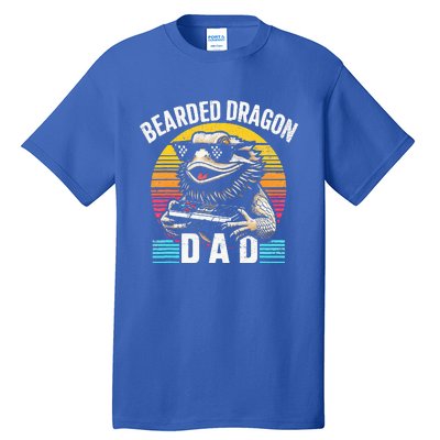 Bearded Dragon Dad Vintage Video Game Lizard Reptile Lover  Tall T-Shirt