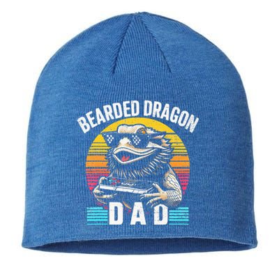 Bearded Dragon Dad Vintage Video Game Lizard Reptile Lover  Sustainable Beanie