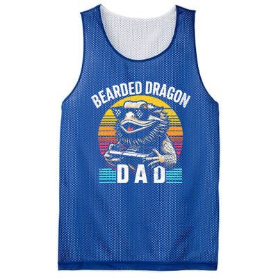 Bearded Dragon Dad Vintage Video Game Lizard Reptile Lover  Mesh Reversible Basketball Jersey Tank