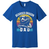 Bearded Dragon Dad Vintage Video Game Lizard Reptile Lover  Premium T-Shirt